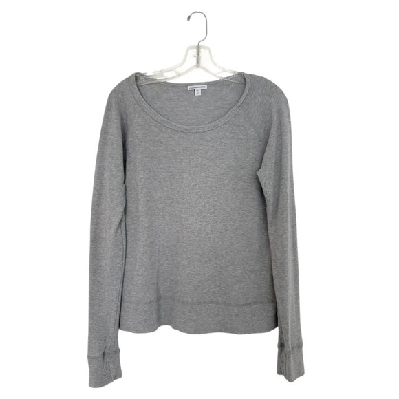 James Perse Vintage French Terry Sweatshirt in Heather Grey Size M - Picture 4 of 7